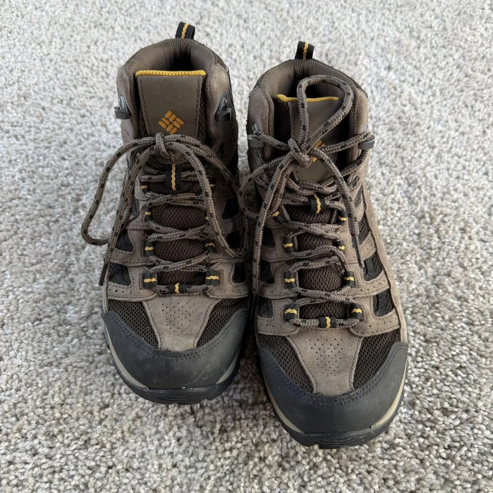Columbia Boots Mens Size 7 Brown Suede Combat Hiking Ankle Outdoor BM0653